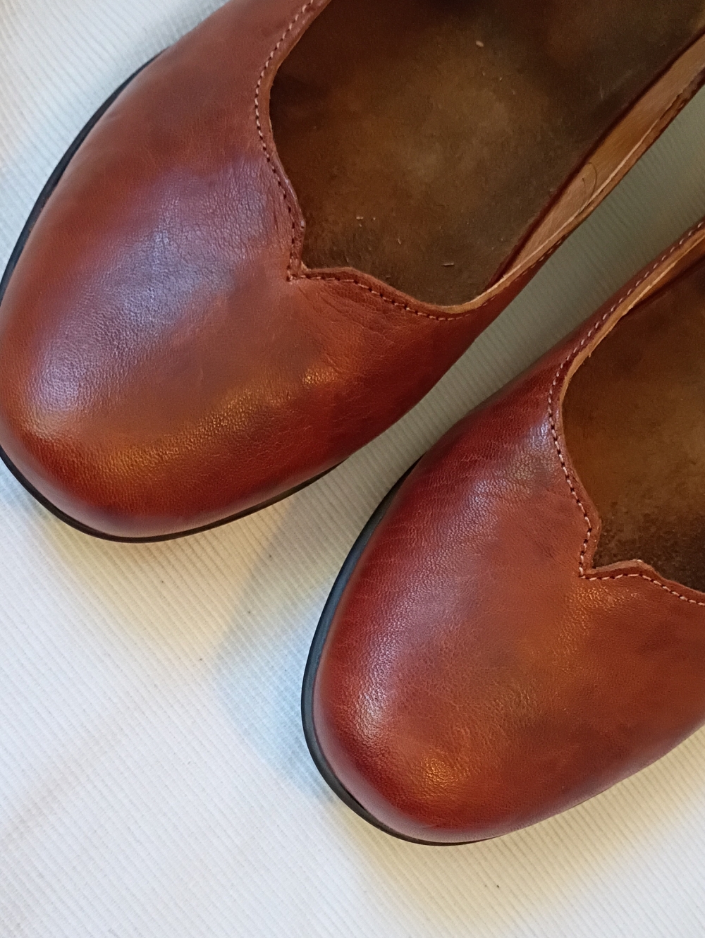 Taos Mary Jane brown Leather Flats - Picture 3 of 10